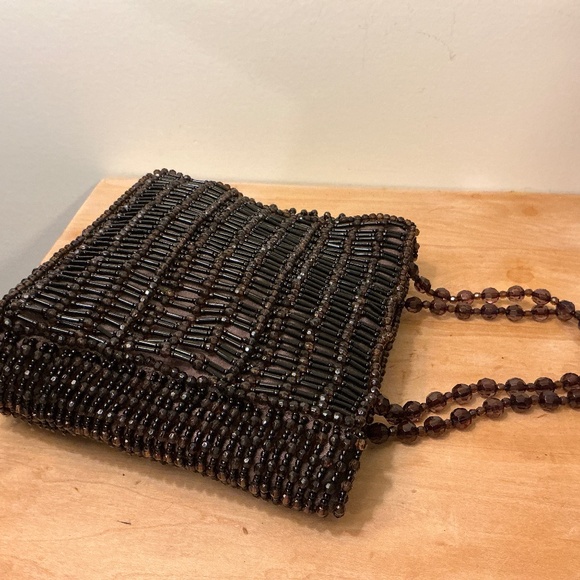 Vanessa Handbags - Brown Beaded Mini Bag by Vanessa Paris New York London